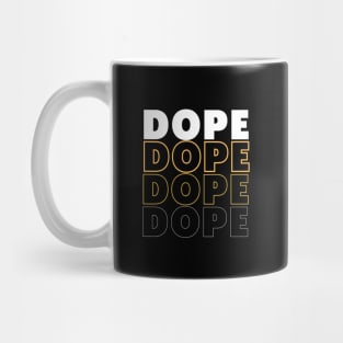 dope simple typography design Mug